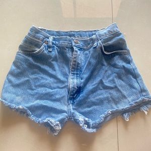 denim shorts